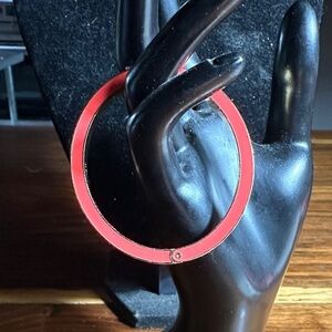 J. Crew Bold coral Circular Bracelet